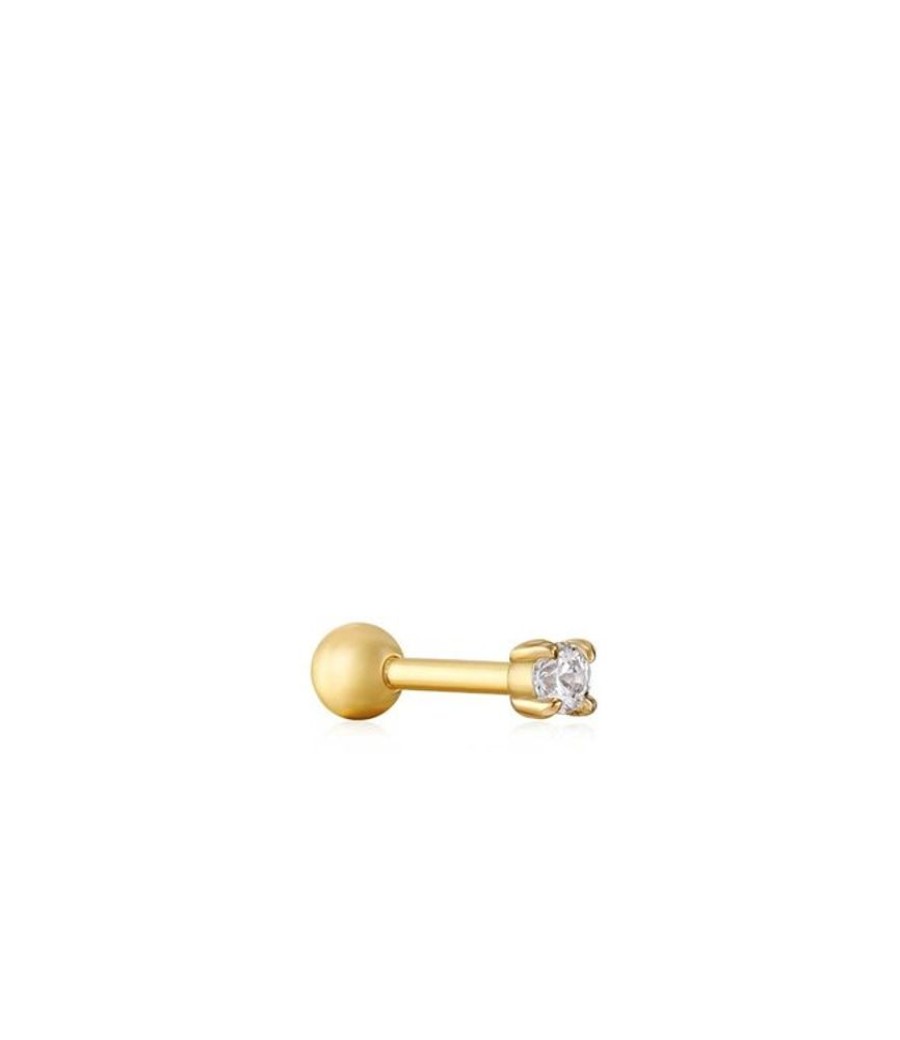 Juwelen Ania Haie | Ania Haie Piercing Single Sparkle Barbell Gold