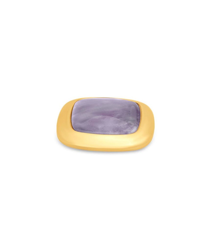 Juwelen MelanO | Melano Ko Gem Square L Amethyst