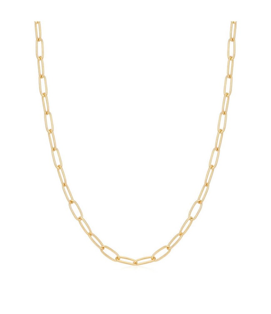 Juwelen Ania Haie | Ania Haie Halsketting Charm Gold Link Chain