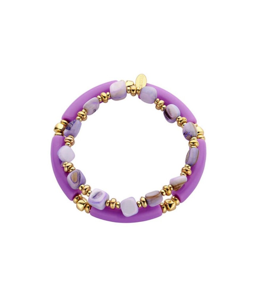 Juwelen Les Cordes | Les Cordes Armband Pan66 Paars