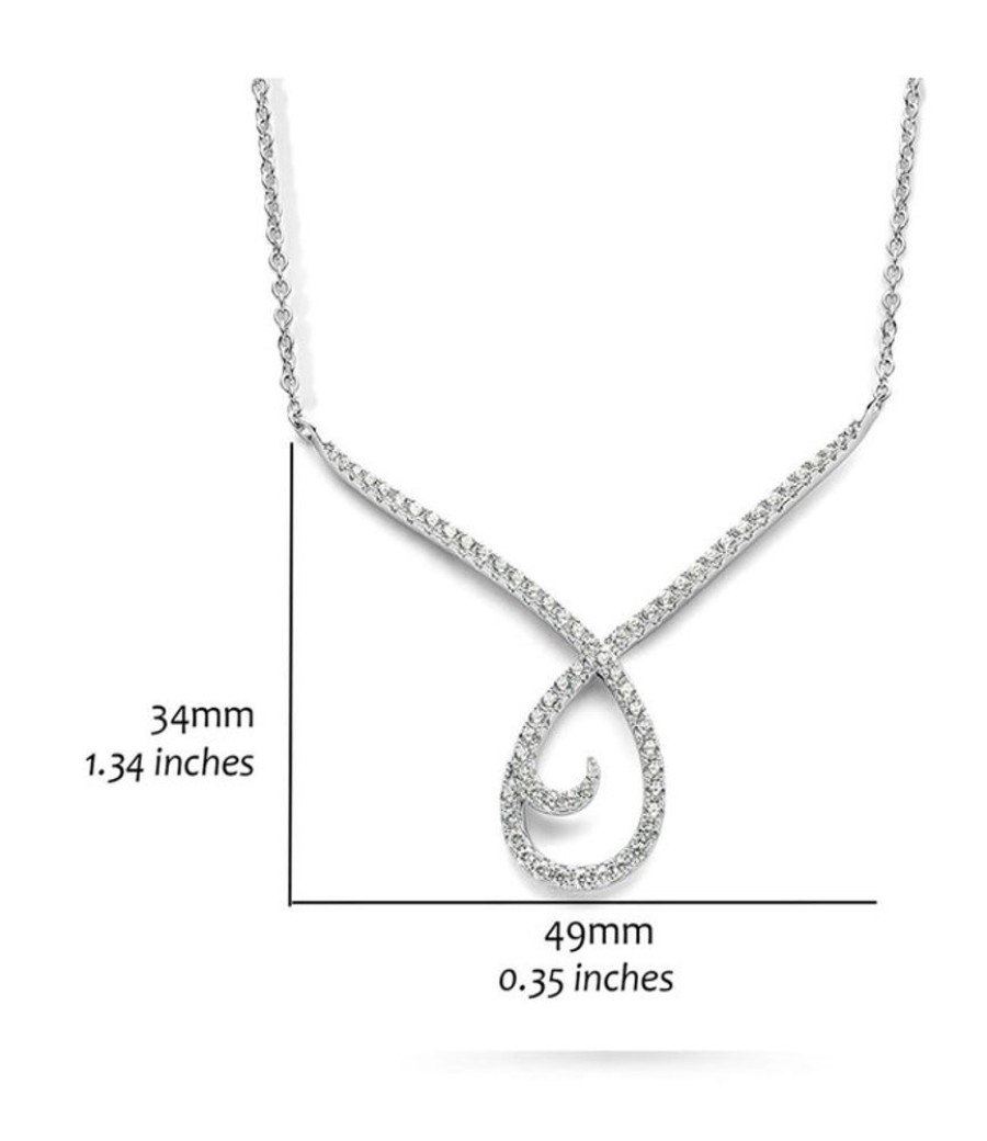 Juwelen Silver Rose | Silver Rose Halsketting Diara