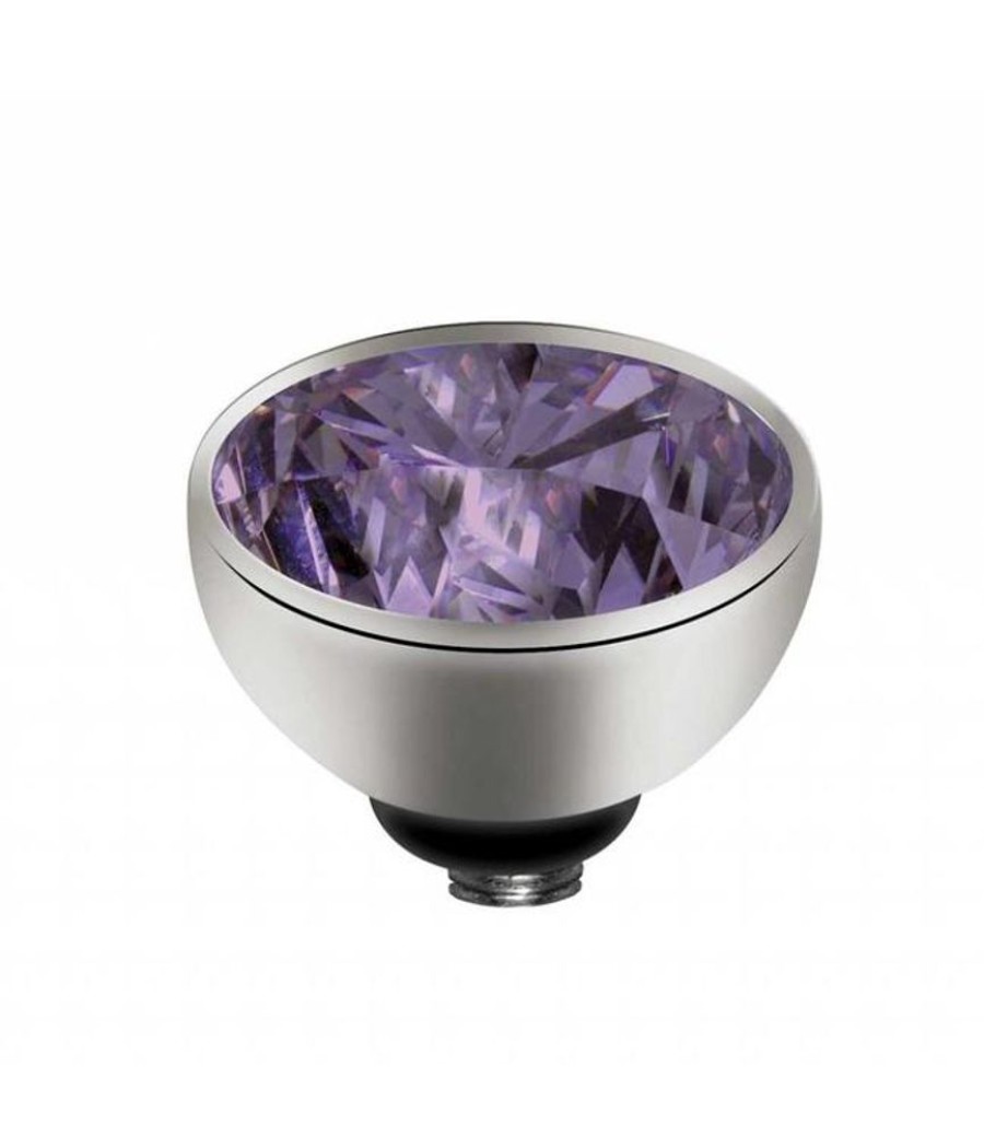 Juwelen MelanO | Melano Twisted Cz Setting, Ss, Lavender