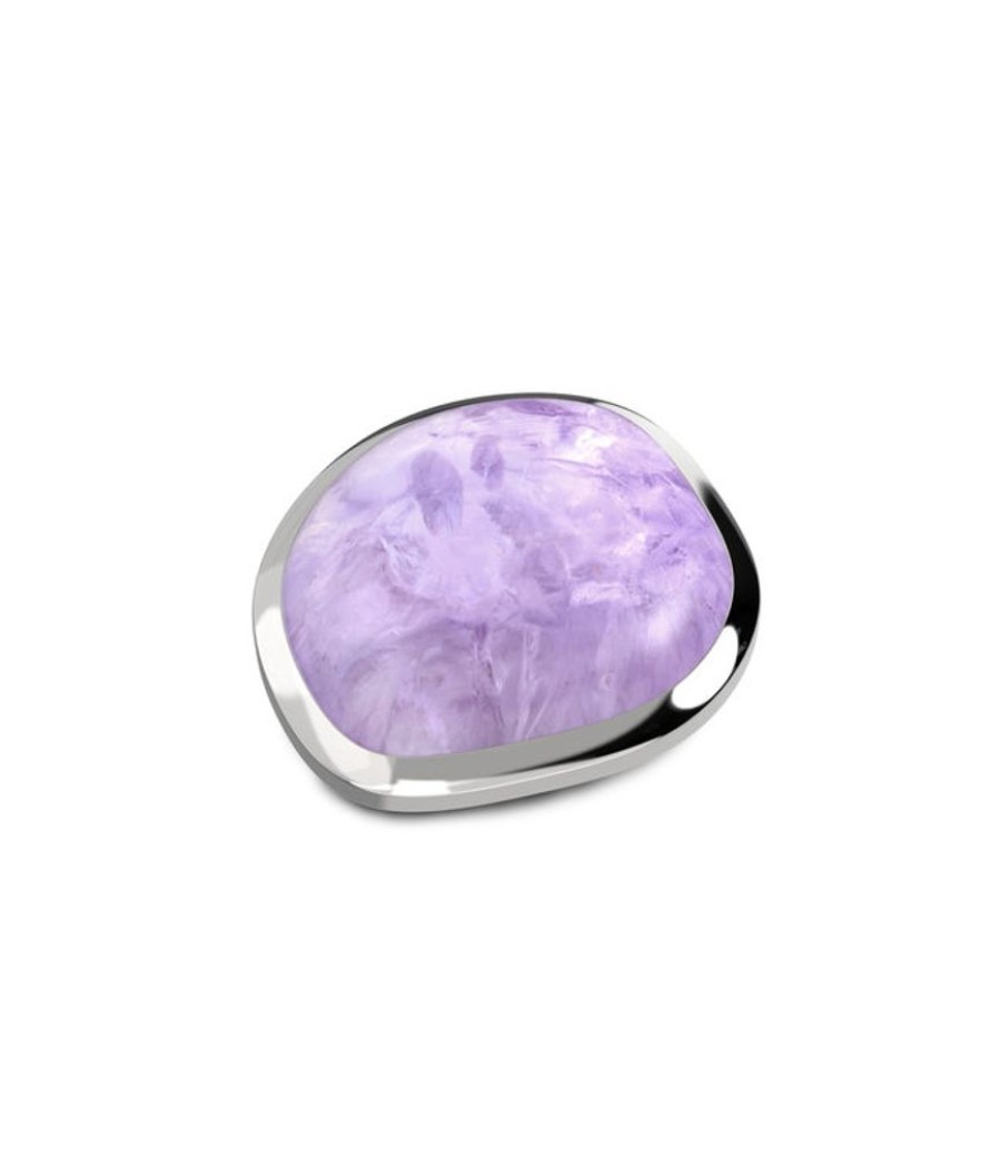 Juwelen MelanO | Melano Ko Shaped Disk Amethyst