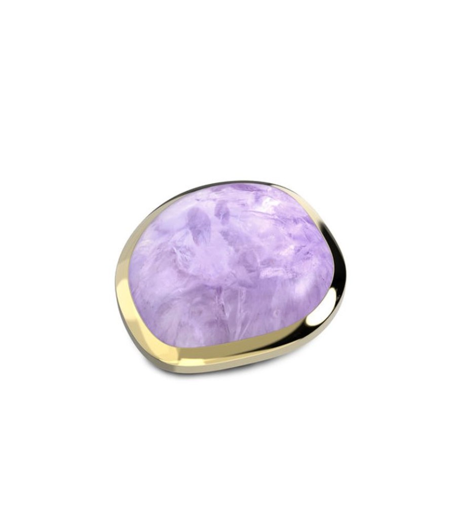 Juwelen MelanO | Melano Ko Shaped Disk Amethyst