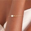 Juwelen Ania Haie | Ania Haie Armband Gold Pearl Link Chain