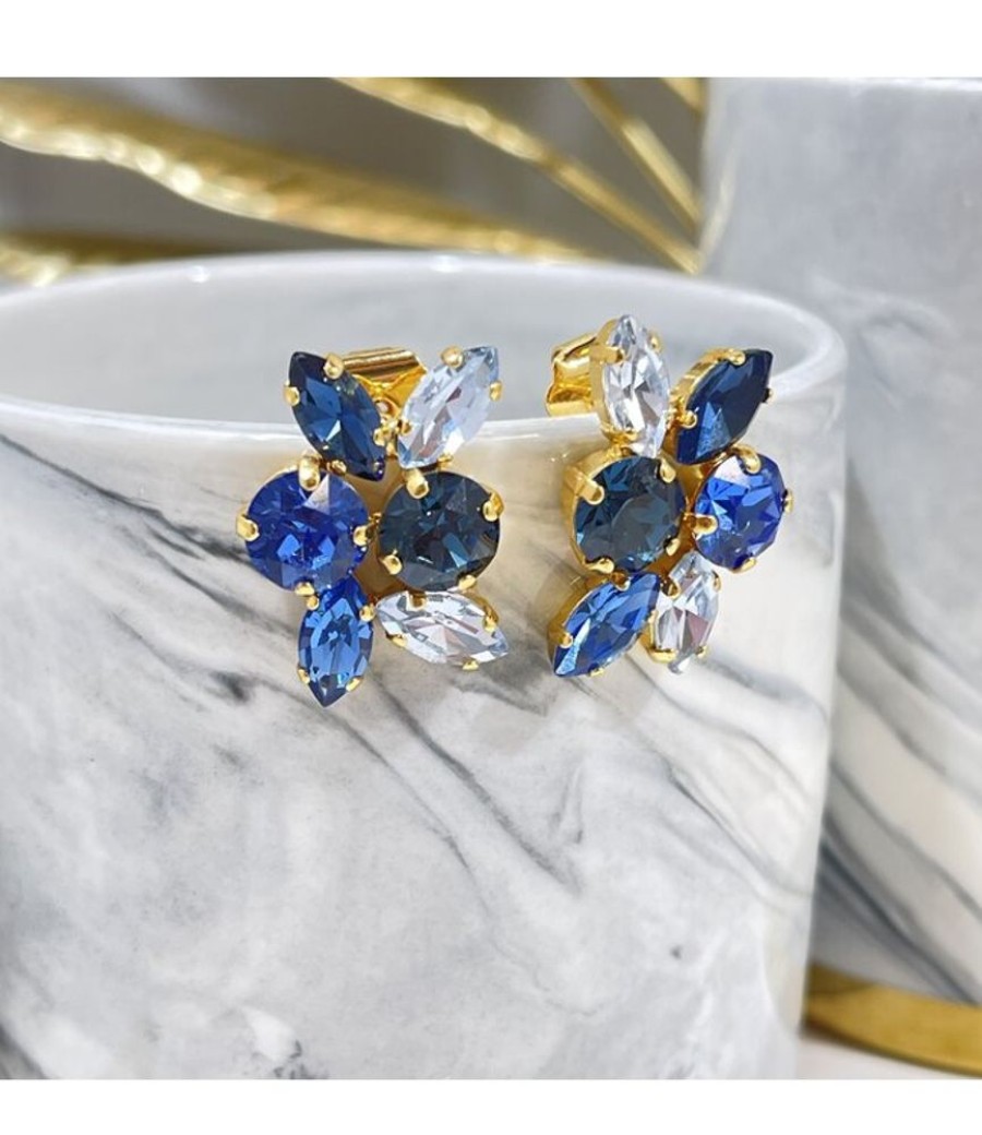 Juwelen Angelo Moretti | Angelo Moretti Oorring Amdo484Blu