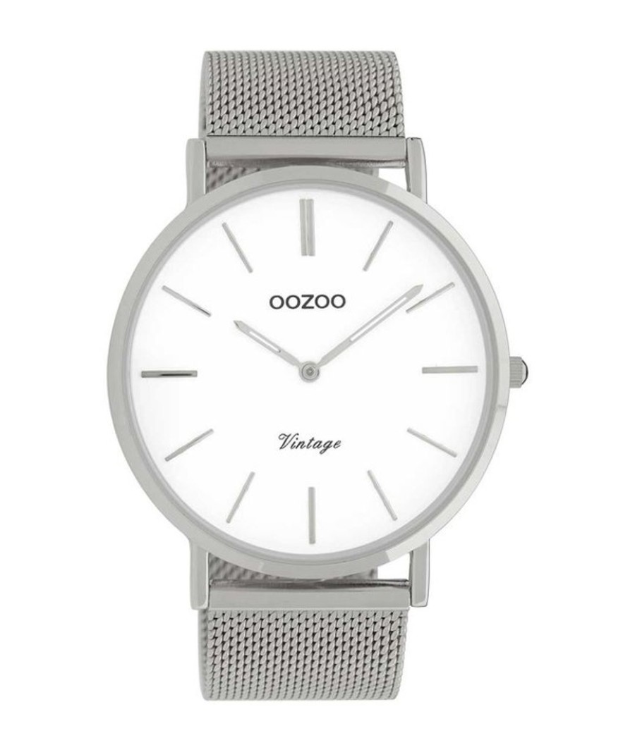 Uurwerken Oozoo | Oozoo Uurwerk Zoe Silver 44Mm