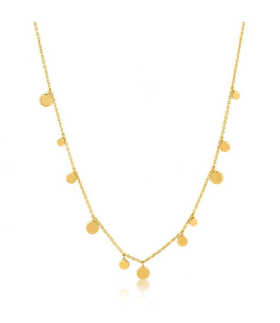 Juwelen Ania Haie | Ania Haie Geometry Mixed Discs Necklace