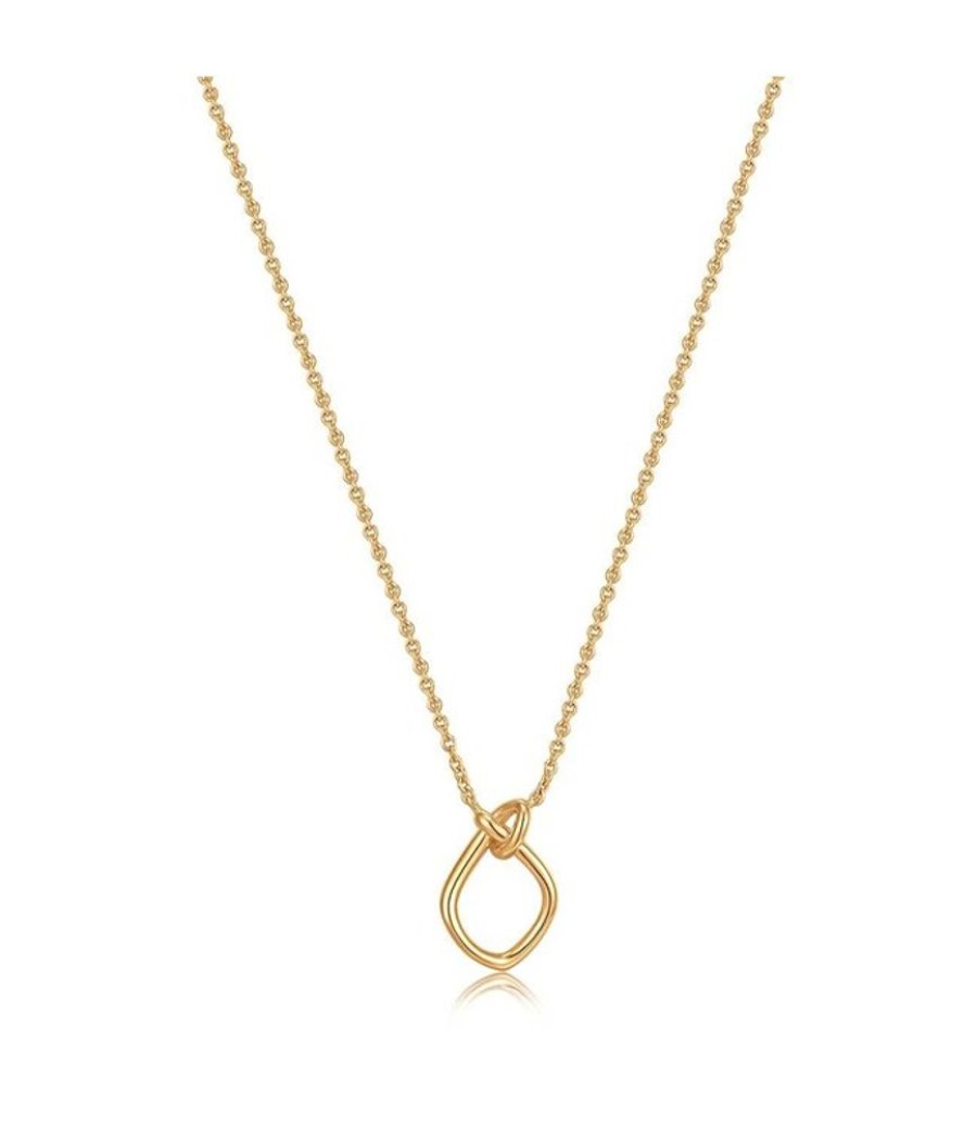 Juwelen Ania Haie | Ania Haie Halsketting Gold Knot Pendant