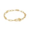 Juwelen Ania Haie | Ania Haie Armband Charm Gold Stud Link