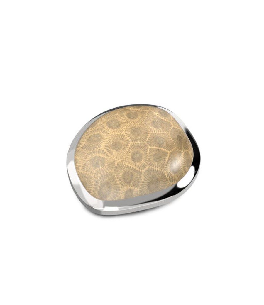 Juwelen MelanO | Melano Ko Shaped Disk Fossil Coral