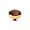 Juwelen MelanO | Melano Twisted Circular Cr Smoked Amber