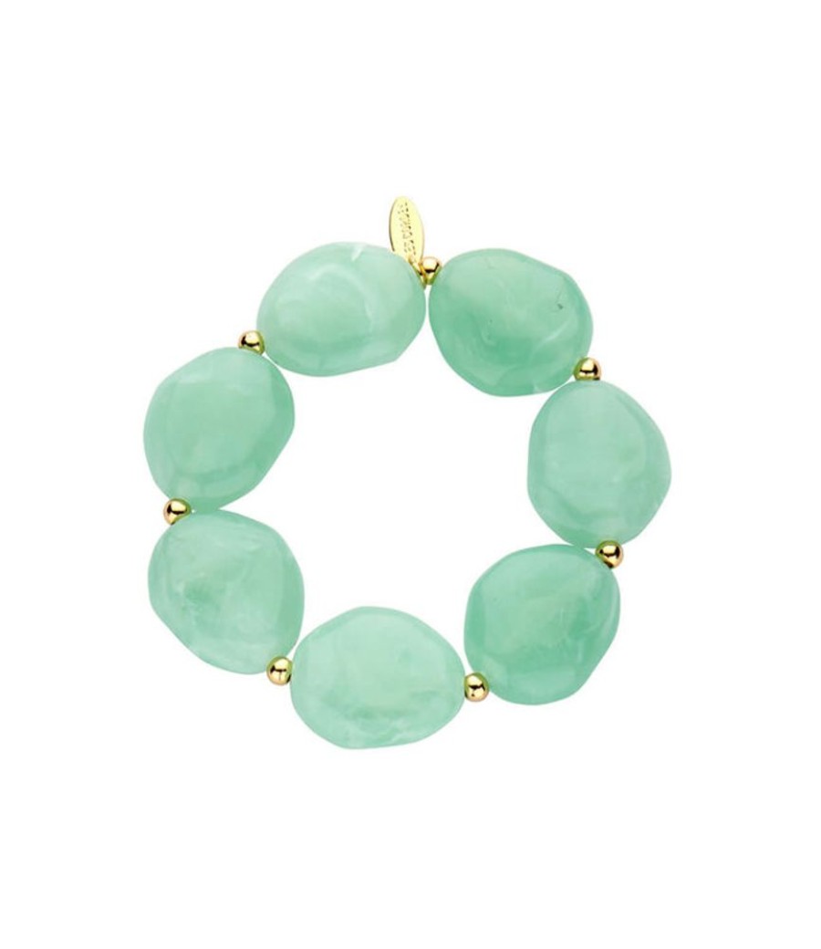 Juwelen Les Cordes | Les Cordes Armband Pan64 Watergroen