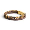 Heren Gemini | Gemini Armband Double Brown M-L