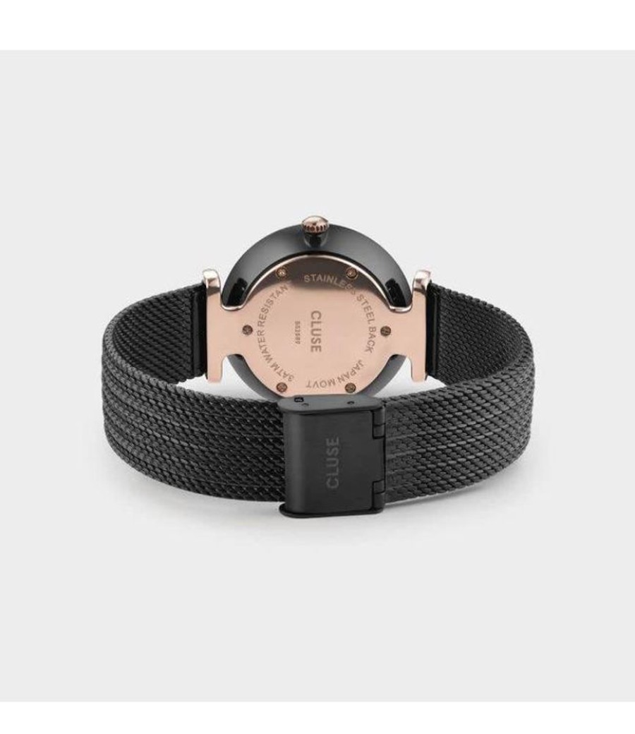 Uurwerken Cluse | Cluse Uurwerk Triomphe Mesh Black/Black