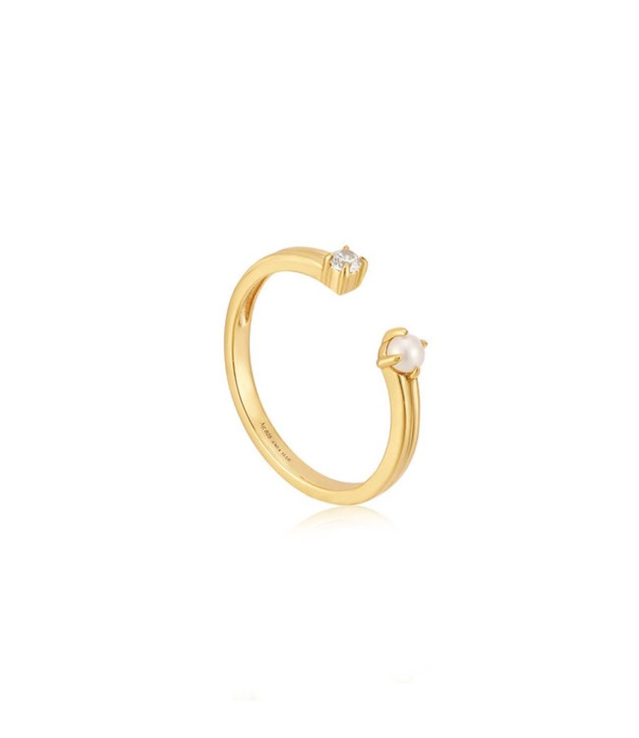 Juwelen Ania Haie | Ania Haie Ring Gold Pearl Sparkle