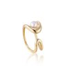 Juwelen Ania Haie | Ania Haie Ring Gold Pearl Sculpted