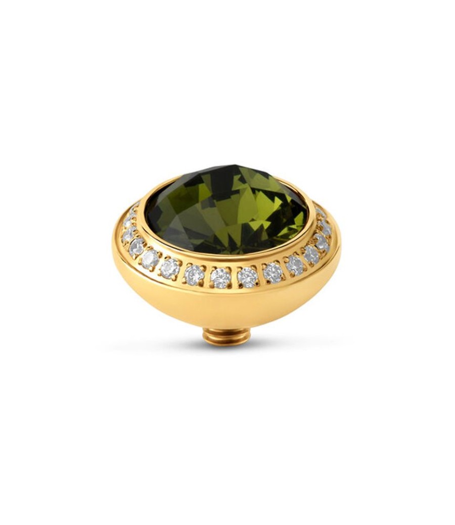 Juwelen MelanO | Melano Twisted Lush Cz Olive