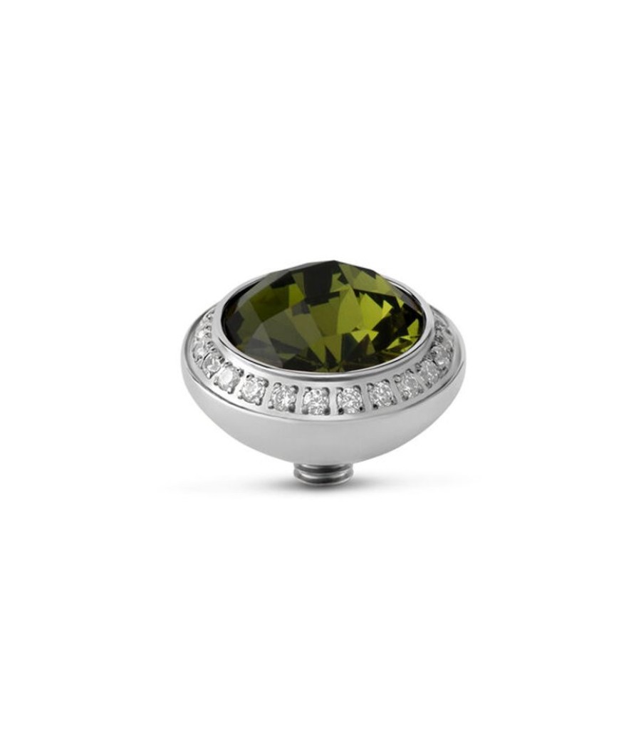 Juwelen MelanO | Melano Twisted Lush Cz Olive