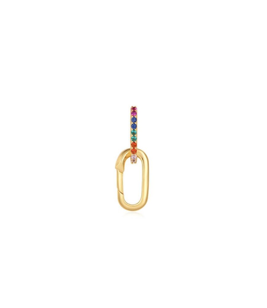 Juwelen Ania Haie | Ania Haie Charm Connector Gold Rainbow