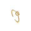 Juwelen Ania Haie | Ania Haie Ring Gold Knot Verstelbaar