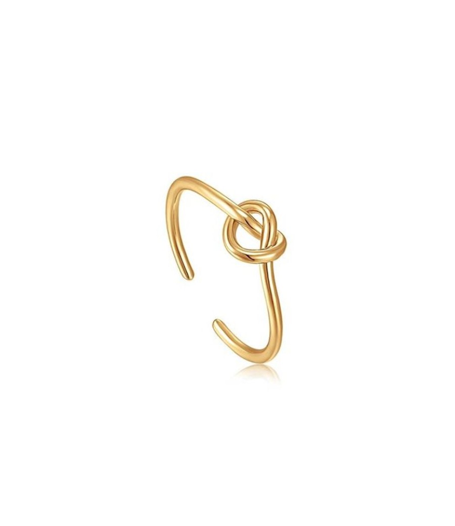 Juwelen Ania Haie | Ania Haie Ring Gold Knot Verstelbaar