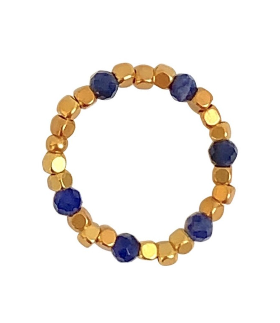 Juwelen Ibu Jewels | Ibu Jewels Ring Bold Blue Sodalite