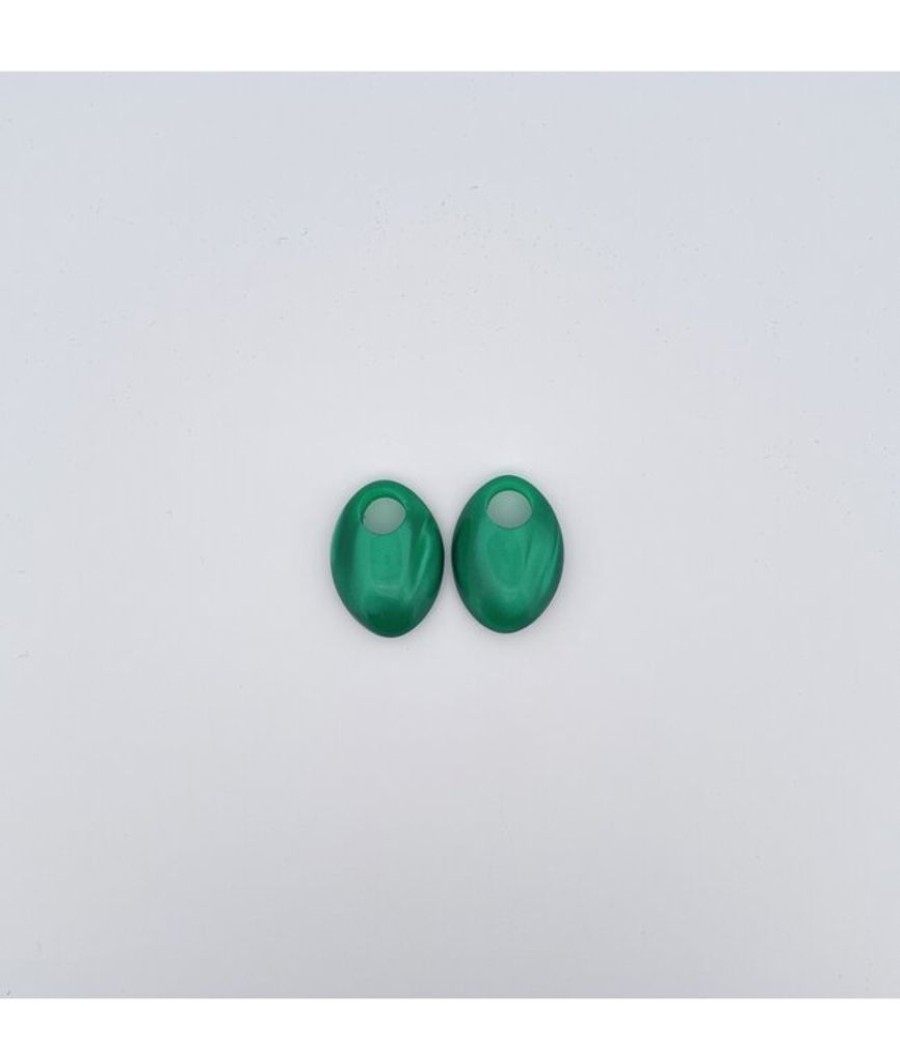 Juwelen Angelo Moretti | Angelo Moretti Oorring Drop Birthe Green