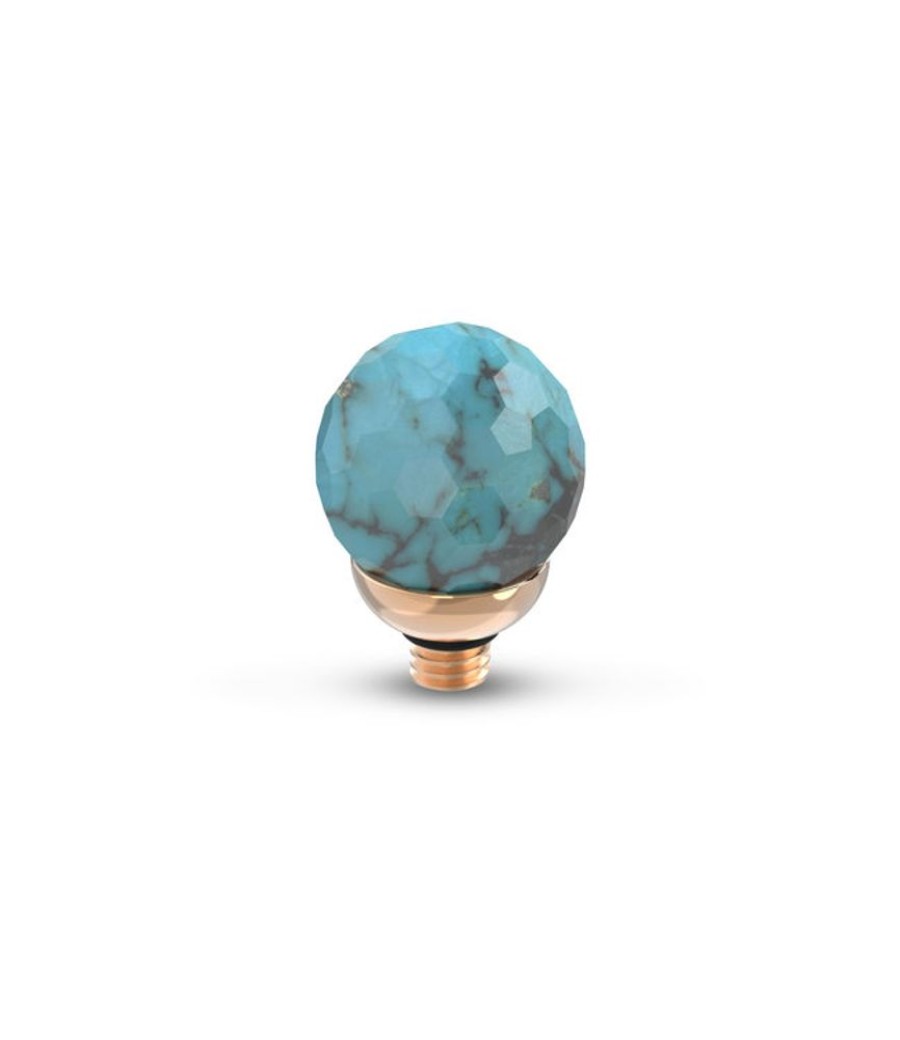 Juwelen MelanO | Melano Tw Gem Facet Ball Turquoise