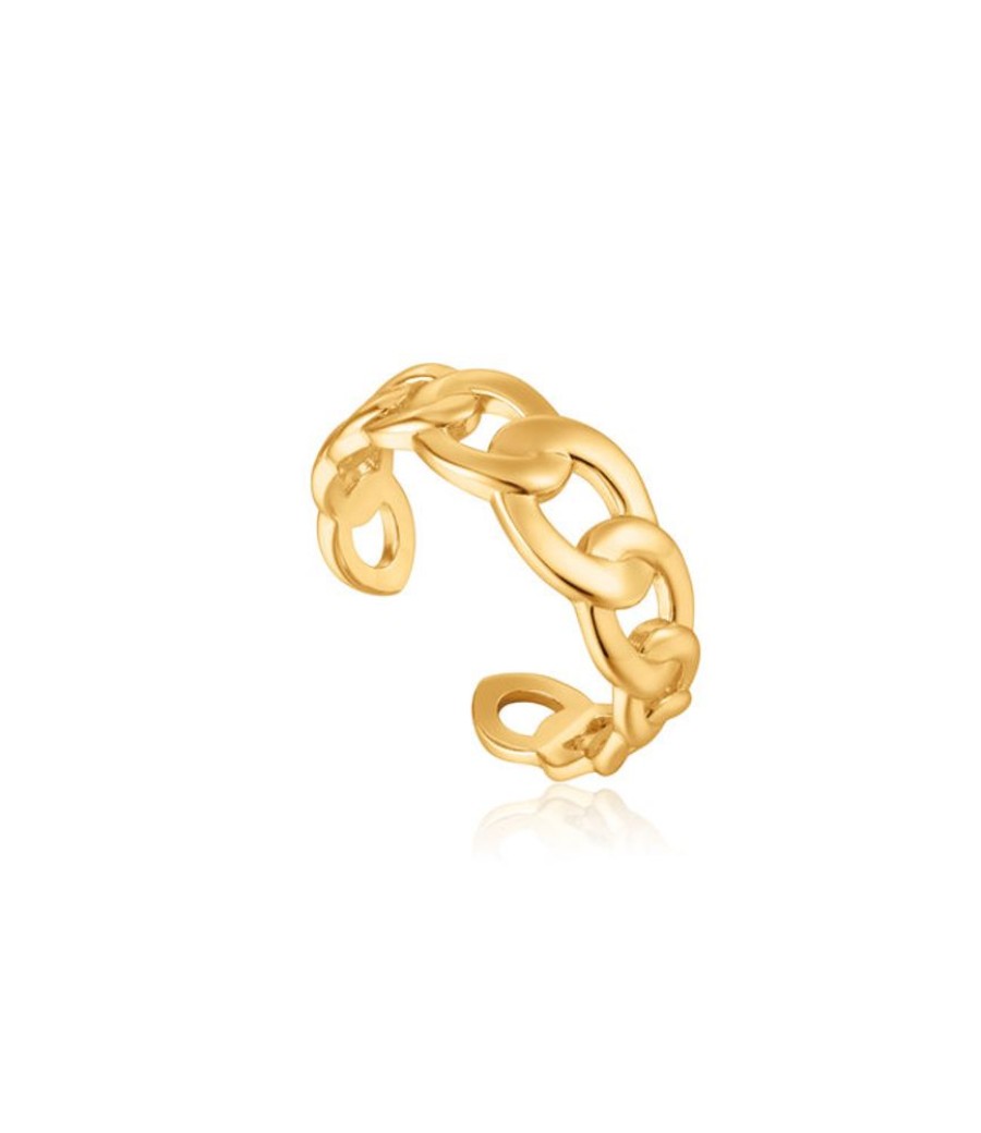 Juwelen Ania Haie | Ania Haie Ring Curb Chain Goud