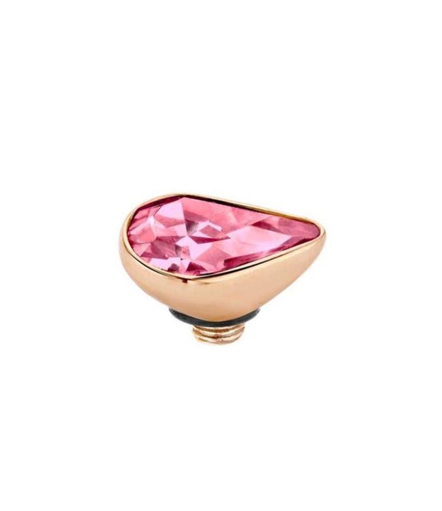 Juwelen MelanO | Melano Twisted Cz Setting Pear Rg, Rose