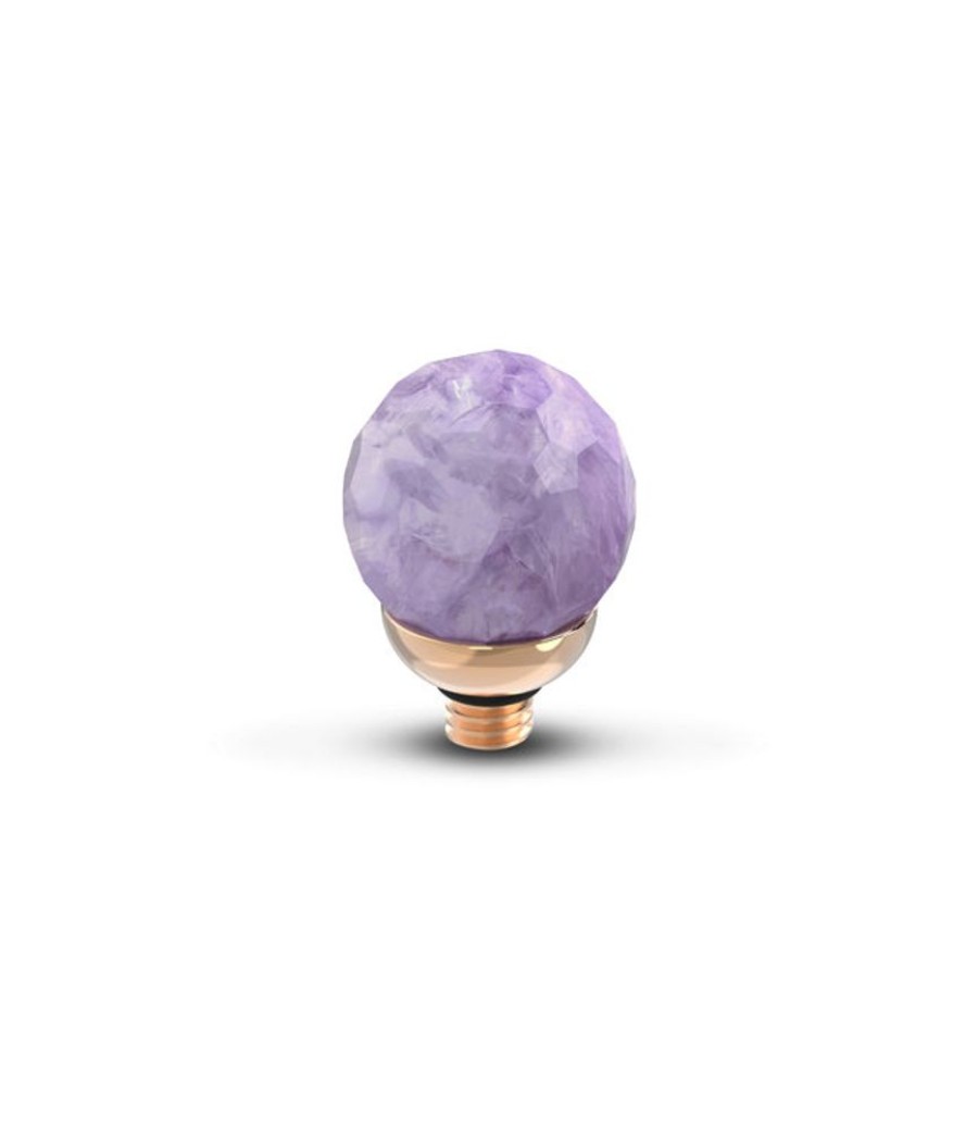 Juwelen MelanO | Melano Tw Gem Facet Ball Amethyst