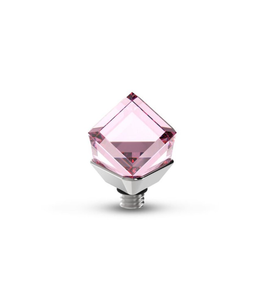 Juwelen MelanO | Melano Twisted Cube L Rose Comet