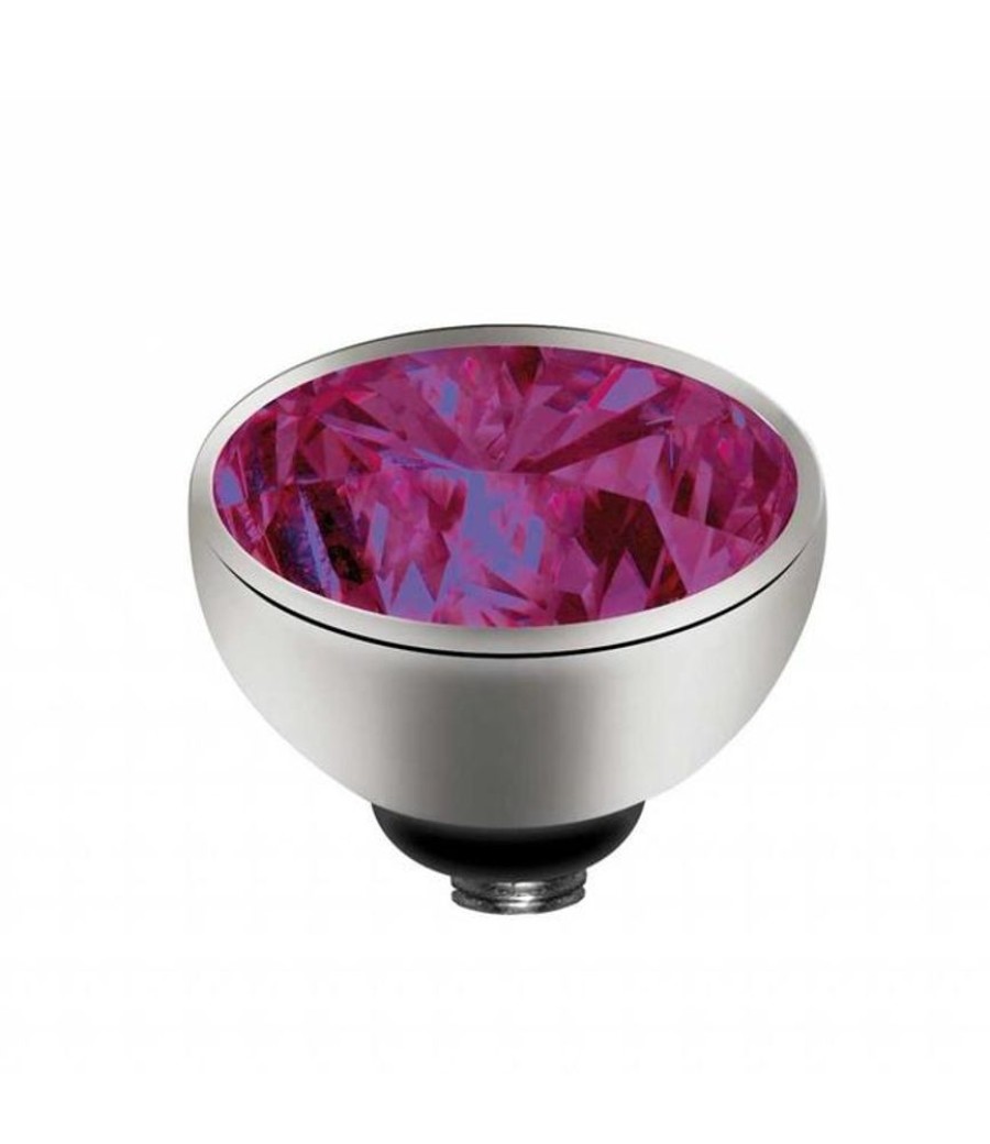 Juwelen MelanO | Melano Twisted Cz Setting, Ss, Fuchsia