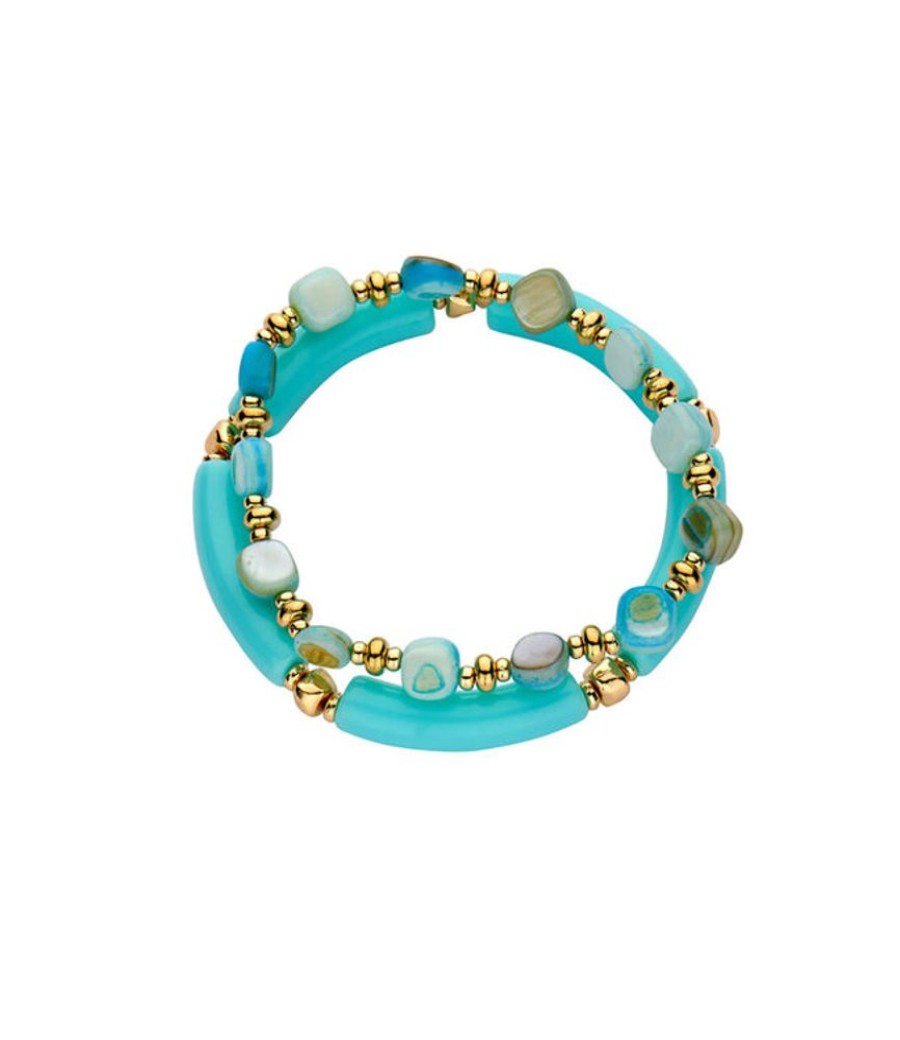 Juwelen Les Cordes | Les Cordes Armband Pan66 Watergroen