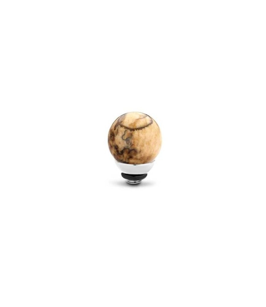 Juwelen MelanO | Melano Twisted Setting Gem Ball Picture Jasper