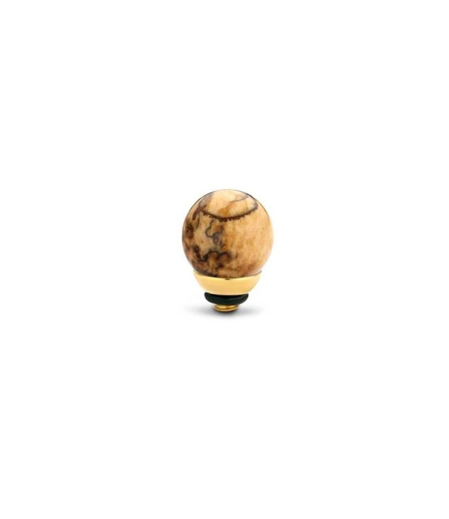 Juwelen MelanO | Melano Twisted Setting Gem Ball Picture Jasper