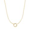 Juwelen Ania Haie | Ania Haie Halsketting Charm Gold Mini Link Chain Connector