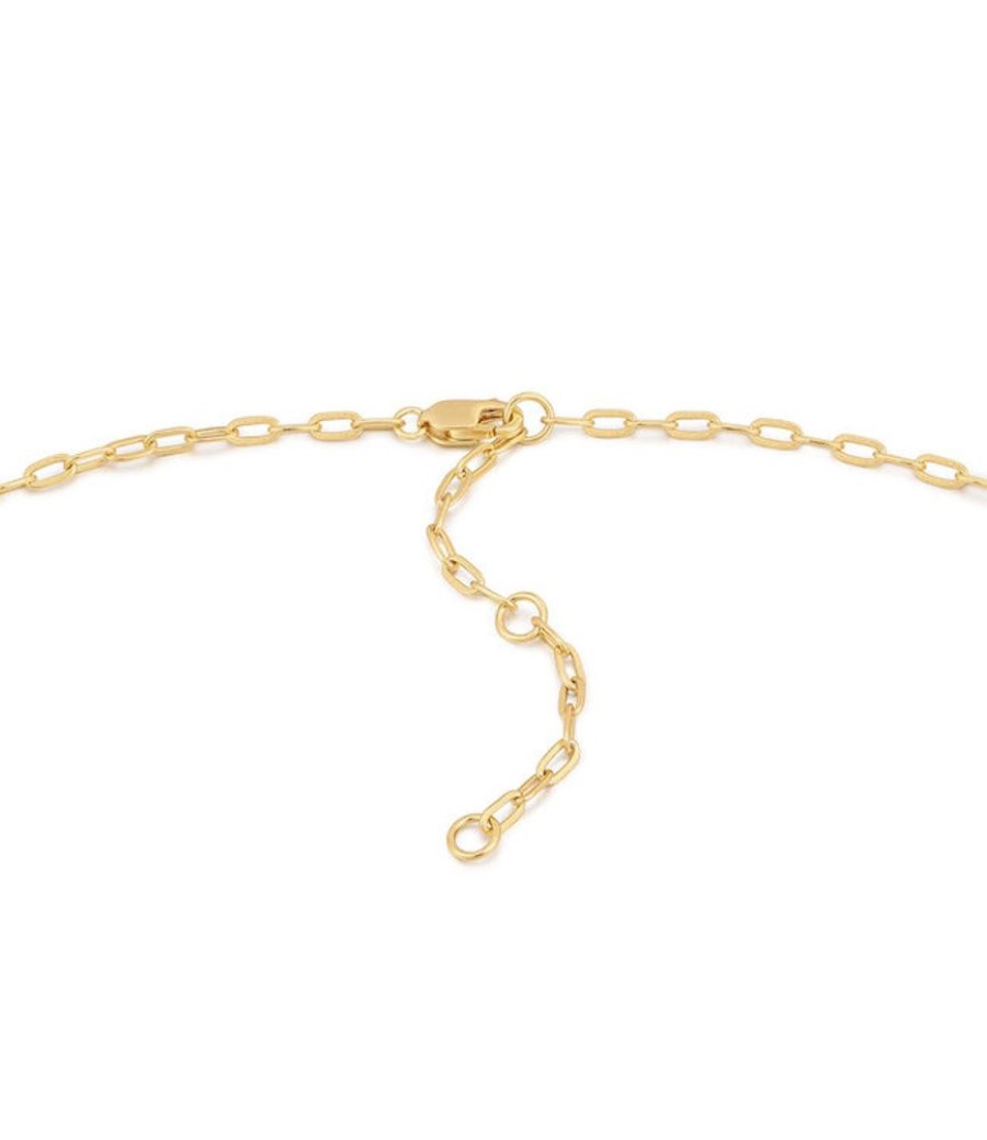 Juwelen Ania Haie | Ania Haie Halsketting Charm Gold Mini Link Chain Connector