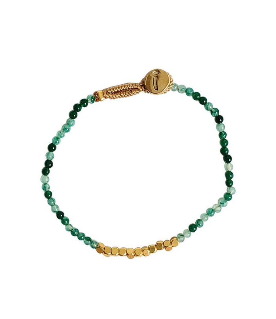 Juwelen Ibu Jewels | Ibu Jewels Armband Lulu Flash Green Jade