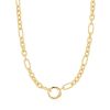 Juwelen Ania Haie | Ania Haie Halsketting Charm Gold Mixed Chain Connector