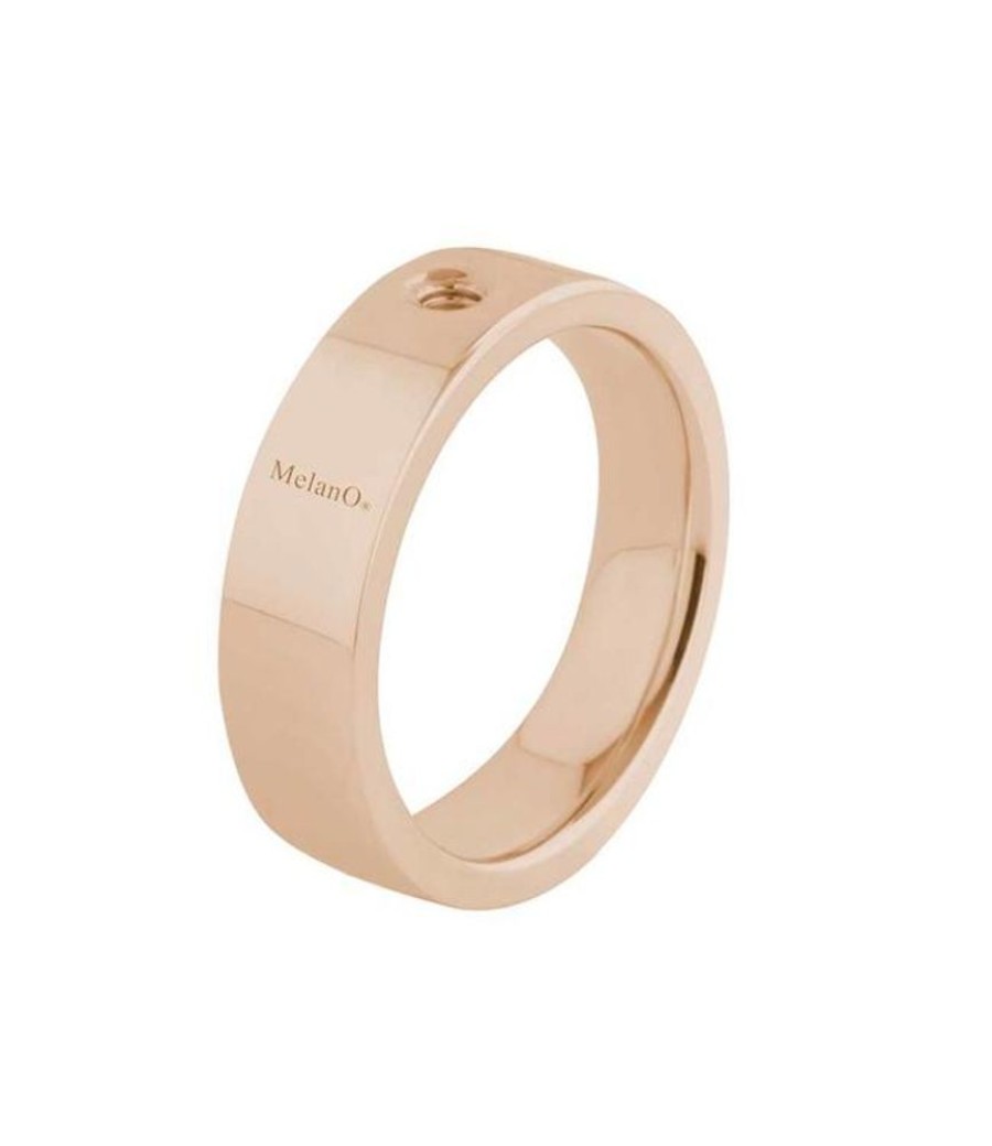 Juwelen MelanO | Melano Twisted Ring Tatum, Rosegold, Breed