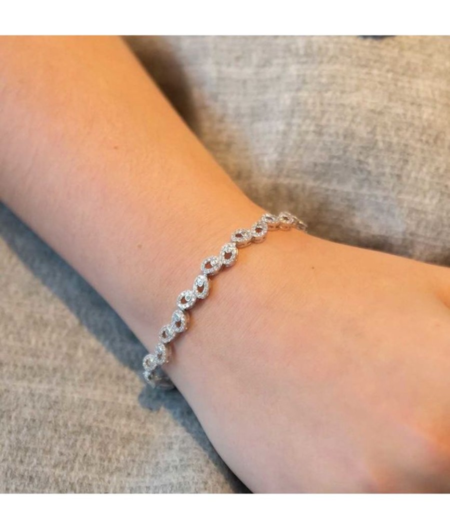 Juwelen Silver Rose | Silver Rose Armband Silver Drops