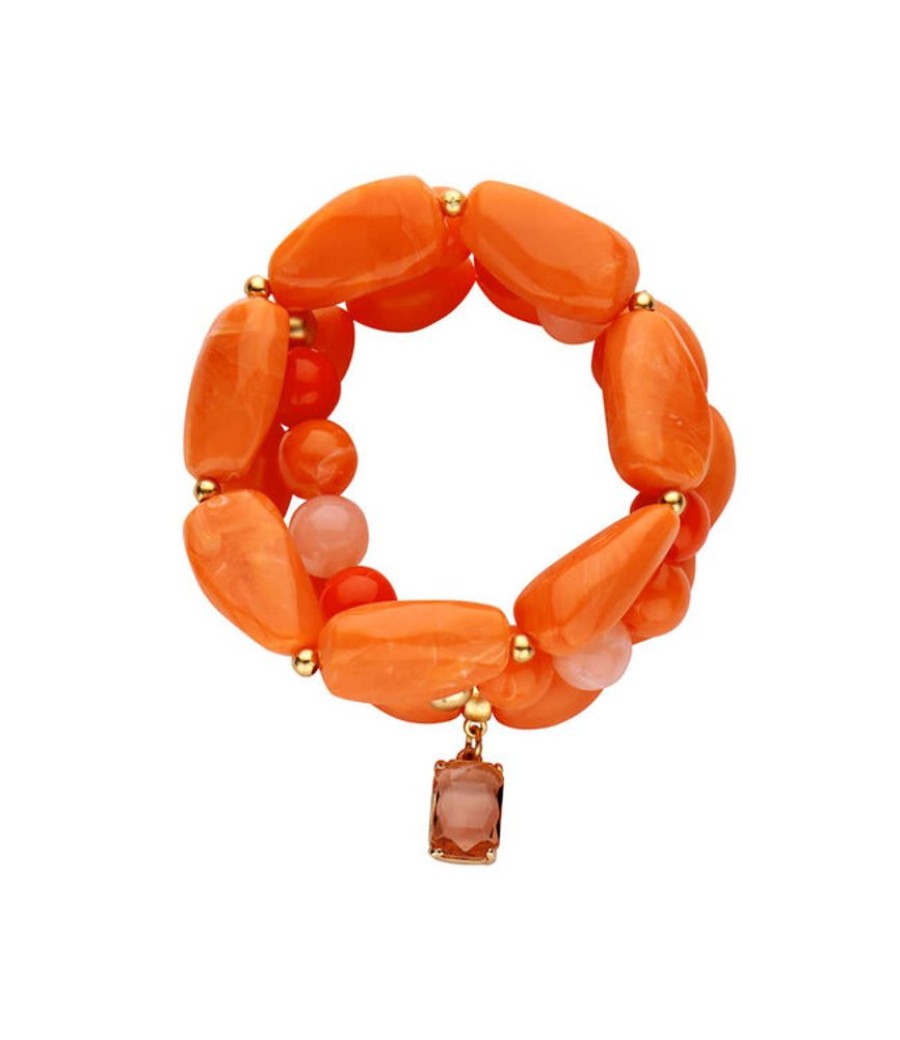 Juwelen Les Cordes | Les Cordes Armband Pan71 Oranje