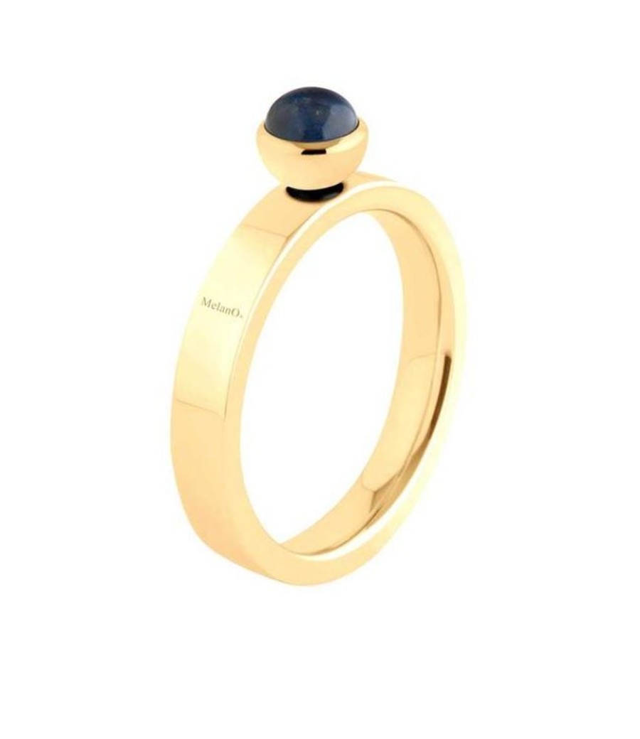 Juwelen MelanO | Melano Twisted Ring Tatum, Gold Plated, Smal