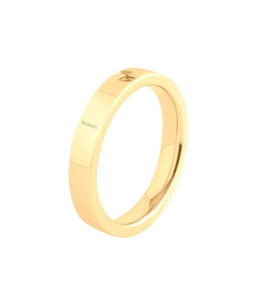 Juwelen MelanO | Melano Twisted Ring Tatum, Gold Plated, Smal