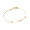 Juwelen Ania Haie | Ania Haie Armband Taking Shape Twisted Wave Chain Gold