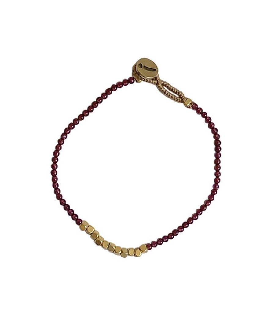 Juwelen Ibu Jewels | Ibu Jewels Armband Lulu Flash Garnet