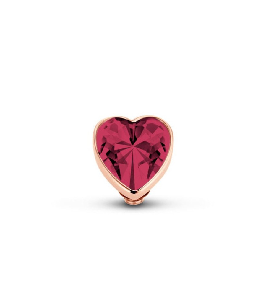 Juwelen MelanO | Melano Twisted Heart Fuchsia