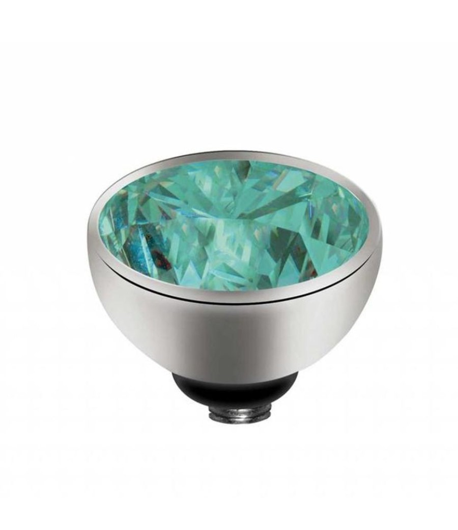 Juwelen MelanO | Melano Twisted Cz Setting, Ss, Turquoise